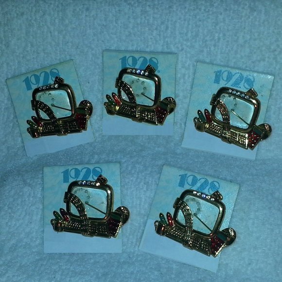 Vtg1928 BROOCH Computer Christmas glass screen - Picture 3 of 7